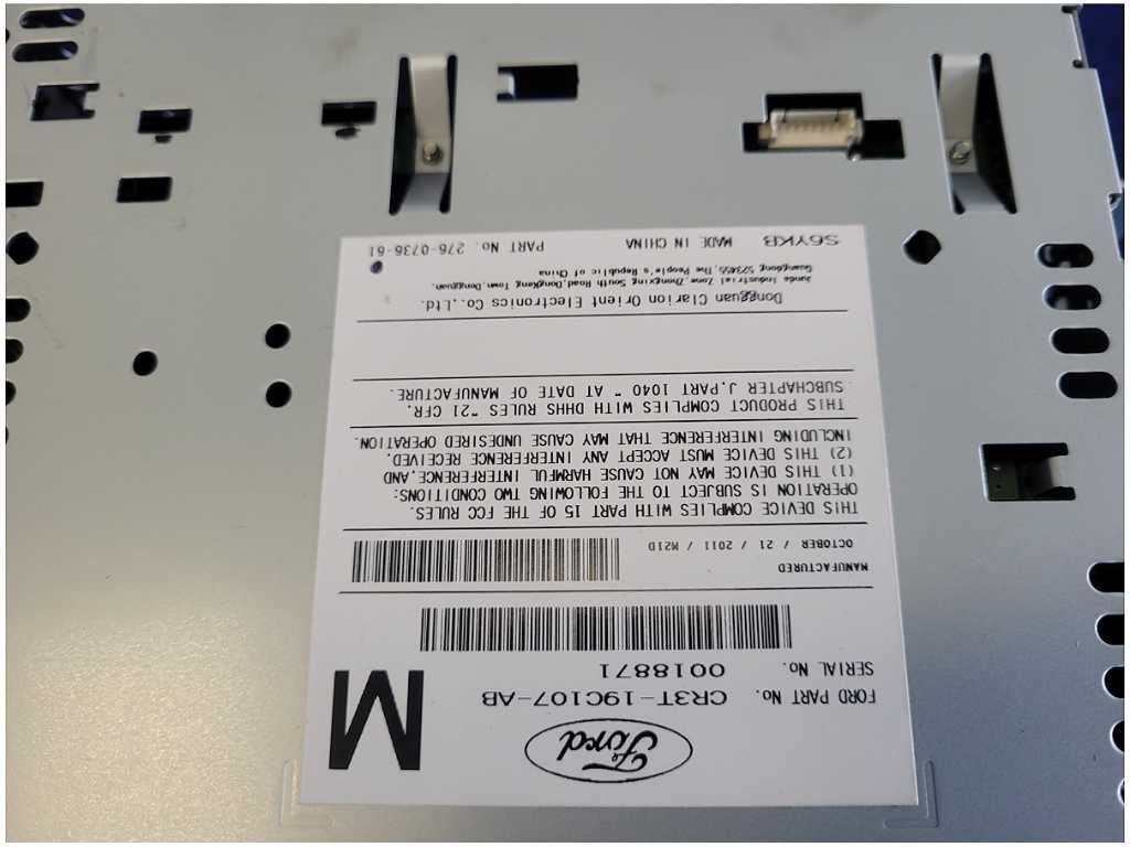 2012 Ford Mustang Boss 302 Audio Radio Control Panel Receiver Face Plate 2830 - The Parts Farm