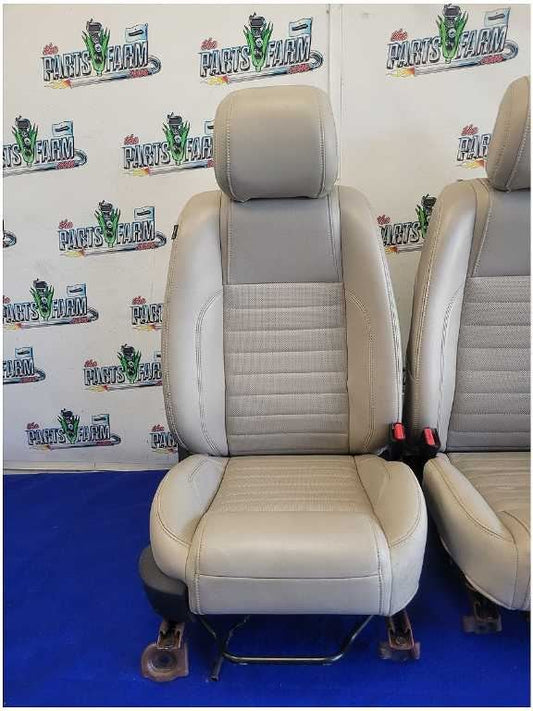 2013-2014 Ford Mustang GT Convertible Set Leather Bucket Seats Power Stone 2879