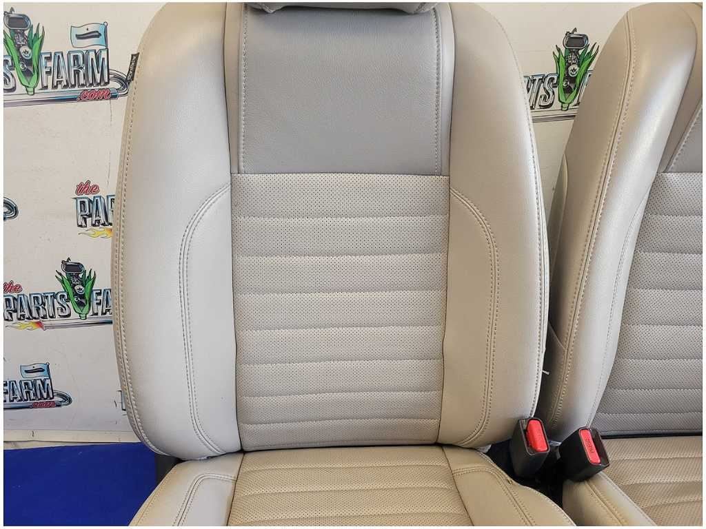 2013 - 2014 Ford Mustang GT Convertible Set Leather Bucket Seats Power Stone 2879 - The Parts Farm