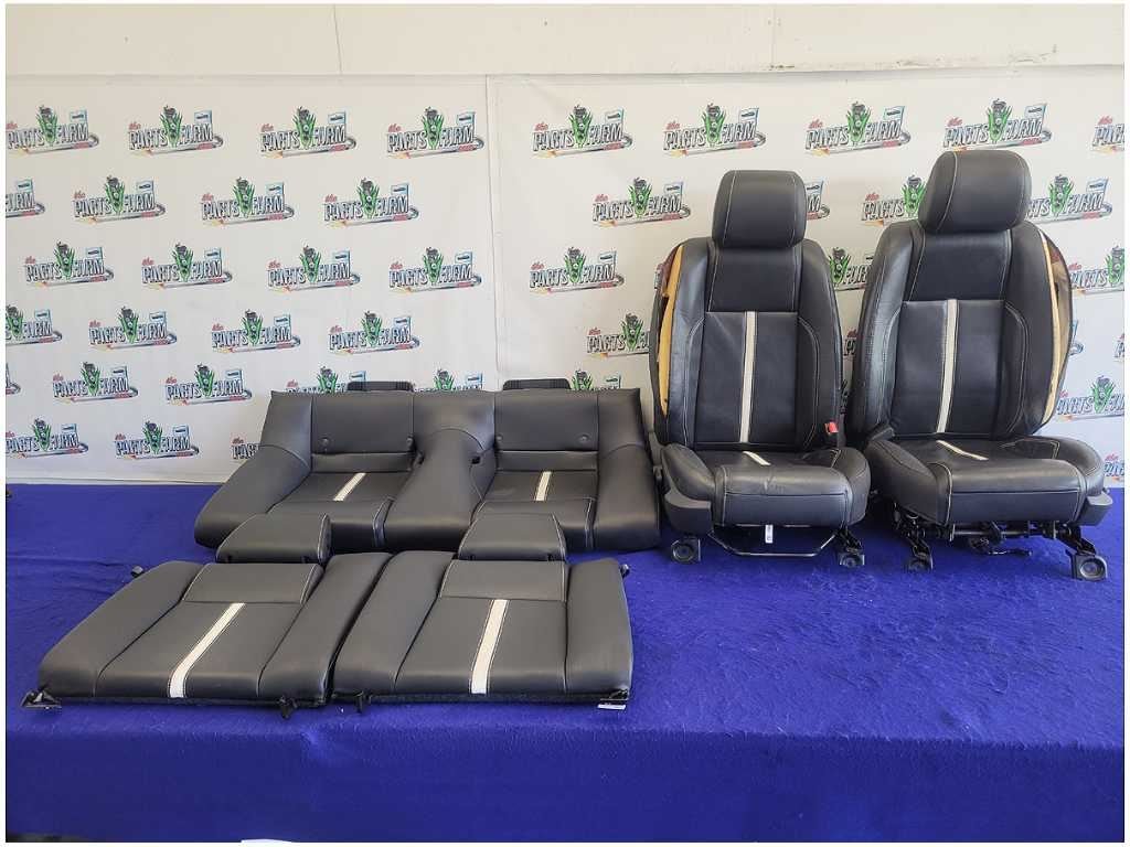 2013 - 2014 Ford Mustang GT Set Seats Back Front Coupe Leather Blown Bags 2714 - The Parts Farm