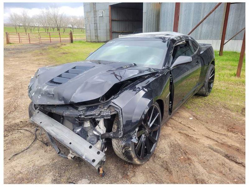 2014 - 2015 Chevrolet Camaro SS Deck Lid Trunk Coupe Spoiler D80 Paint Black 2527 - The Parts Farm