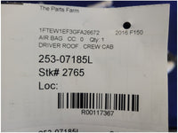 2015 - 2017 Ford F150 F - 150 Pickup Truck Driver Upper Roof Curtain Air Bag Crew Cab 2765 - The Parts Farm