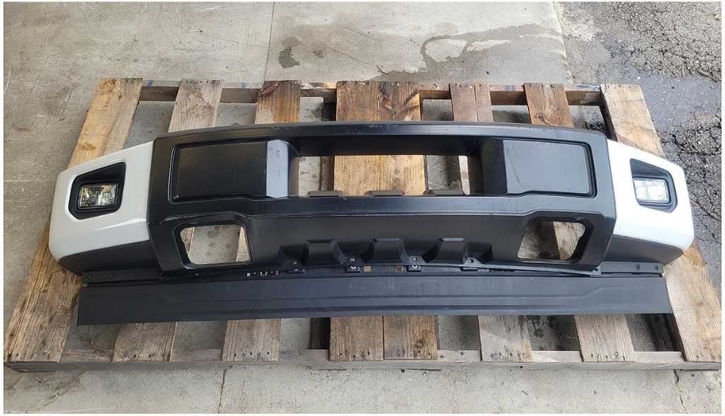 2015 - 2017 Ford F150 Pickup Truck Front Bumper Cover Fog Lights Paint YZ 2733 - The Parts Farm