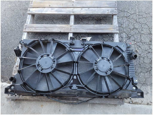 2015 - 2017 Ford F150 Pickup Truck Radiator Fan Condenser Auto Trans Cooling 2765 - The Parts Farm