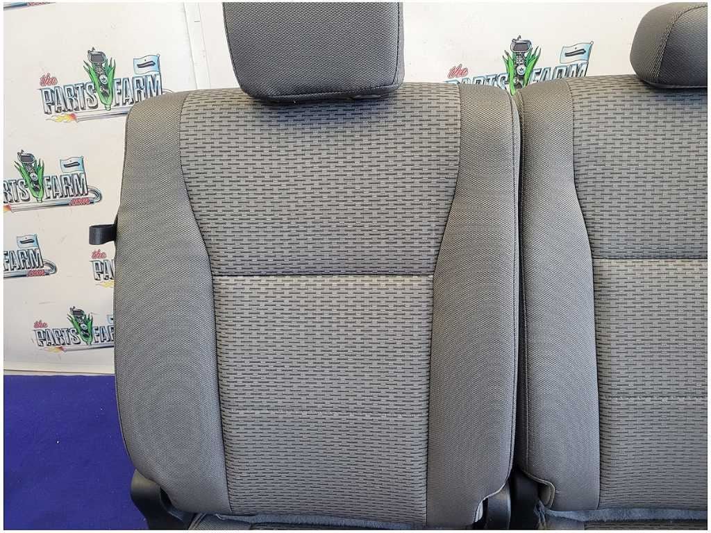 2015 - 2017 Ford F150 Pickup Truck Rear Cloth Bench Seat Gray Crew Cab 2765 - The Parts Farm