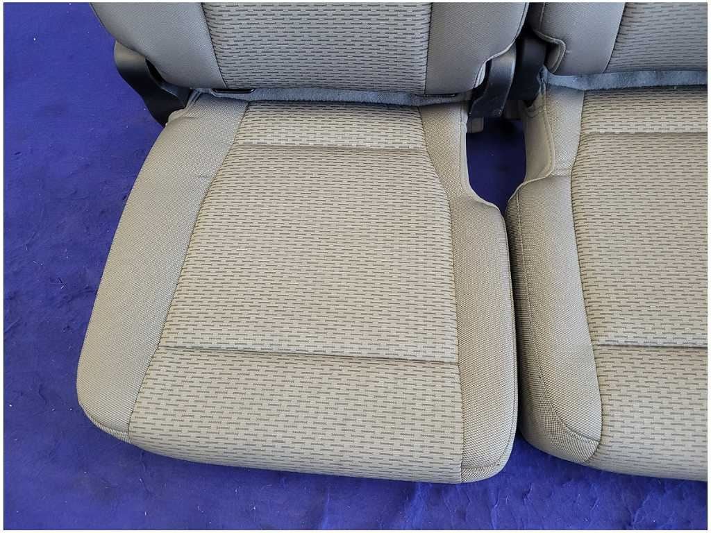 2015 - 2017 Ford F150 Pickup Truck Rear Cloth Bench Seat Gray Crew Cab 2765 - The Parts Farm