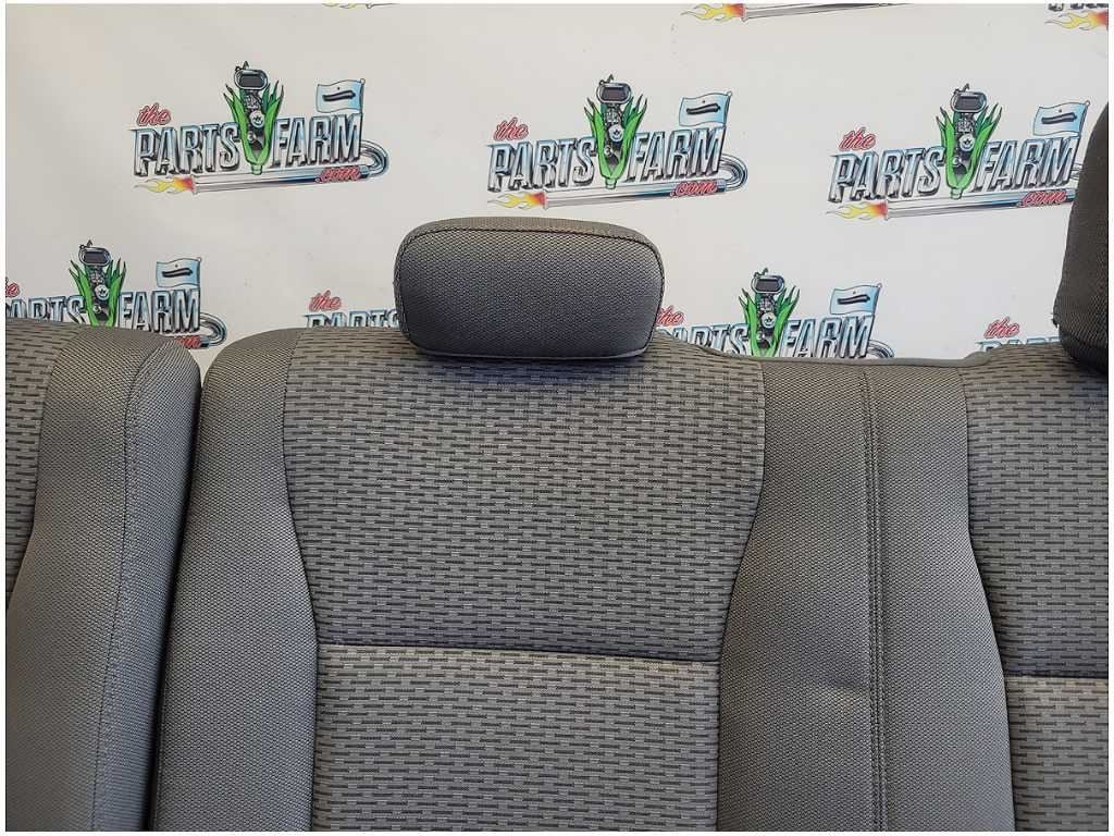 2015 - 2017 Ford F150 Pickup Truck Rear Cloth Bench Seat Gray Crew Cab 2765 - The Parts Farm