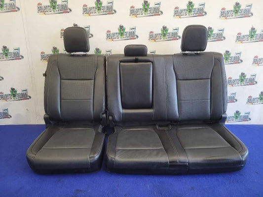 2015 - 2017 Ford F150 Pickup Truck Rear Leather Bench Seat Crew Cab Black 2733 - The Parts Farm