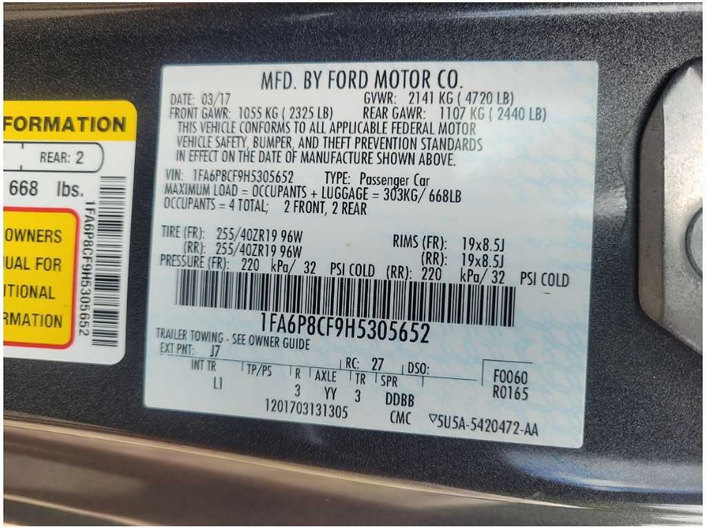 2015 - 2017 Ford Mustang GT S550 Battery Tray Box Front Passenger 2741 - The Parts Farm