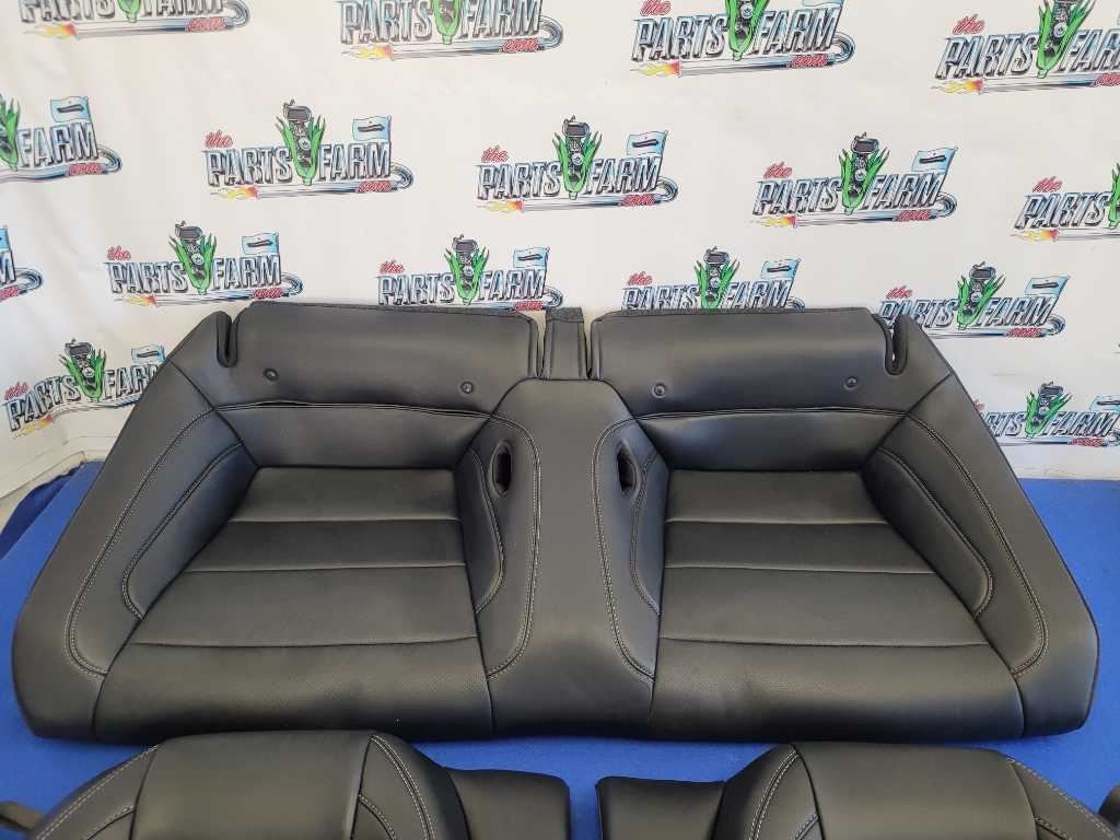 2015 - 2017 Ford Mustang GT S550 Coupe Rear Leather Seat Bucket Upper Lower - The Parts Farm