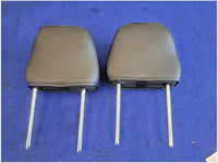 2015 - 2017 Ford Mustang GT S550 Pair Front Leather Headrests Red Stitching 2776 - The Parts Farm