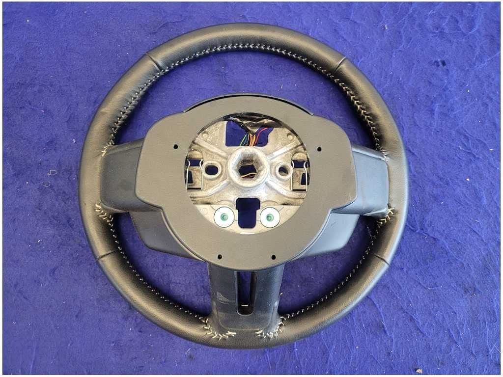 2015 - 2017 Ford Mustang GT S550 Steering Wheel Manual MT - 82 Leather Buttons 2718 - The Parts Farm