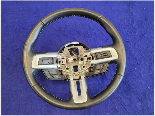 2015 - 2017 Ford Mustang GT S550 Steering Wheel Manual MT - 82 Leather Buttons 2718 - The Parts Farm