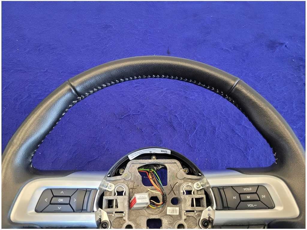 2015 - 2017 Ford Mustang GT S550 Steering Wheel Manual MT - 82 Leather Buttons 2718 - The Parts Farm