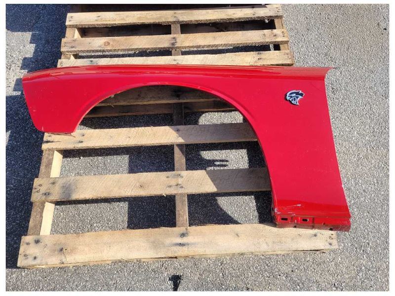 2015 - 2020 Dodge Challenger 6.2L Hellcat Driver Front Fender Body Paint Red 2484 - The Parts Farm