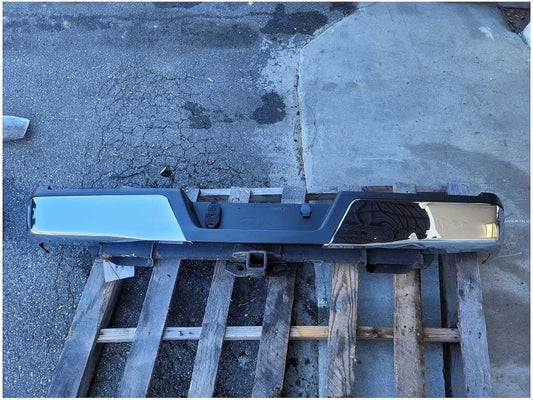 2015 - 2020 Ford F150 Pickup Truck Rear Bumper Receiver Style Hitch Chrome 2765 - The Parts Farm