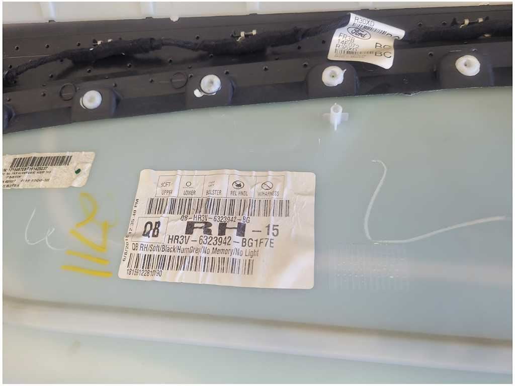 2015 - 2020 Ford Mustang Shelby GT350 Passenger Coupe Door Panel Card 2711 - The Parts Farm