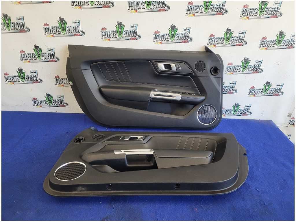 2015 - 2023 Ford Mustang Convertible S550 Pair Front Door Panels Leather Card 2771 - The Parts Farm