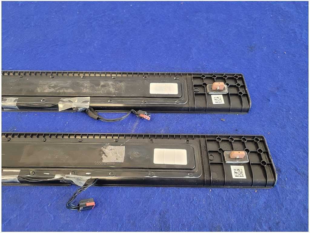 2015 - 2023 Ford Mustang EcoBoost GT S550 Pair Door Sill Plates Lighted 2771 - The Parts Farm