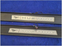 2015 - 2023 Ford Mustang EcoBoost GT S550 Pair Door Sill Plates Lighted 2771 - The Parts Farm