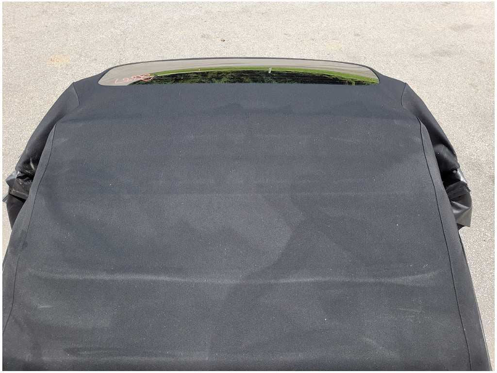 2015-2023 Ford Mustang GT Convertible Top Frame Cloth Black Heat Window 2887 - The Parts Farm