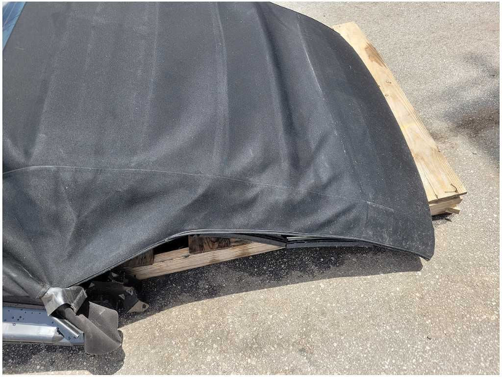2015-2023 Ford Mustang GT Convertible Top Frame Cloth Black Heat Window 2887 - The Parts Farm