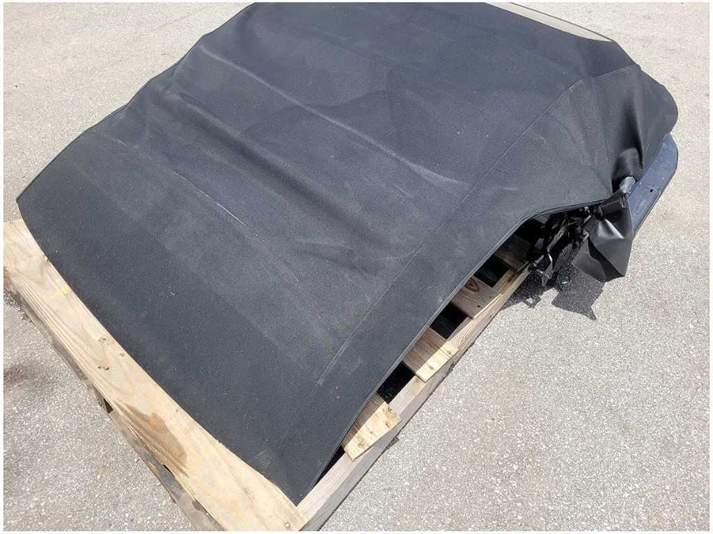 2015-2023 Ford Mustang GT Convertible Top Frame Cloth Black Heat Window 2887 - The Parts Farm