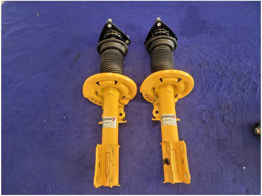 2015 - 2023 Ford Mustang GT Pair Koni Yellow Sport Front Adjustable Struts 2752 - The Parts Farm