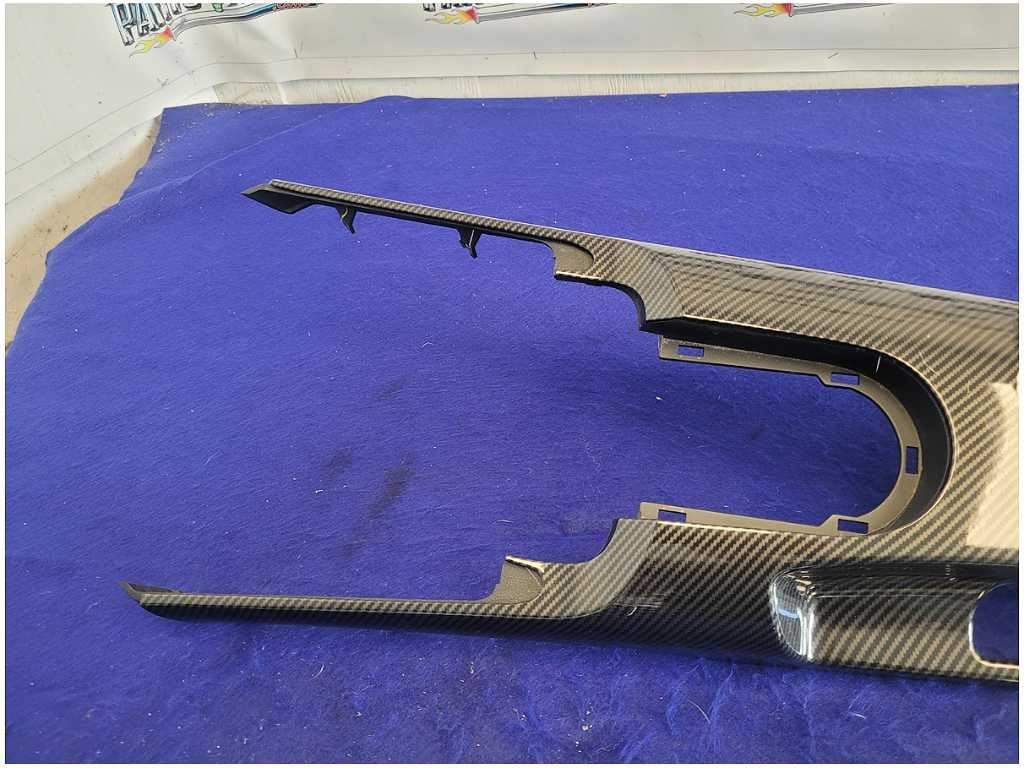 2015 - 2023 Ford Mustang GT S550 Carbon Fiber Style Console Bezel Trim 2750 - The Parts Farm