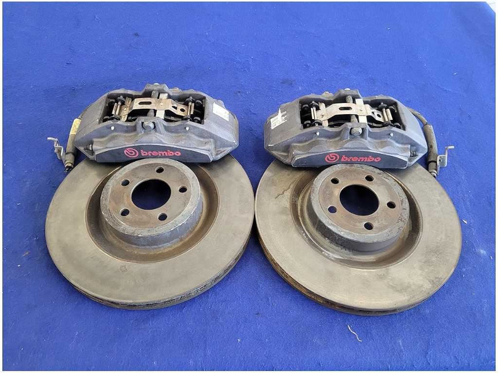 2015 - 2023 Ford Mustang GT S550 Pair 15 Brembo Brake Calipers Rotors Pads 2776 - The Parts Farm
