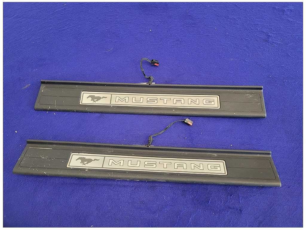 2015 - 2023 Ford Mustang GT S550 Pair Door Sill Plates Lighted Scuff 2706 - The Parts Farm