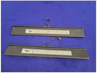 2015 - 2023 Ford Mustang GT S550 Pair Door Sill Plates Lighted Scuff 2706 - The Parts Farm