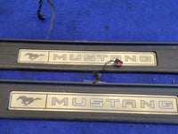 2015 - 2023 Ford Mustang GT S550 Pair Door Sill Plates Scuff Lighted 2778 - The Parts Farm