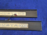 2015 - 2023 Ford Mustang GT S550 Pair Door Sill Plates Scuff Lighted 2778 - The Parts Farm