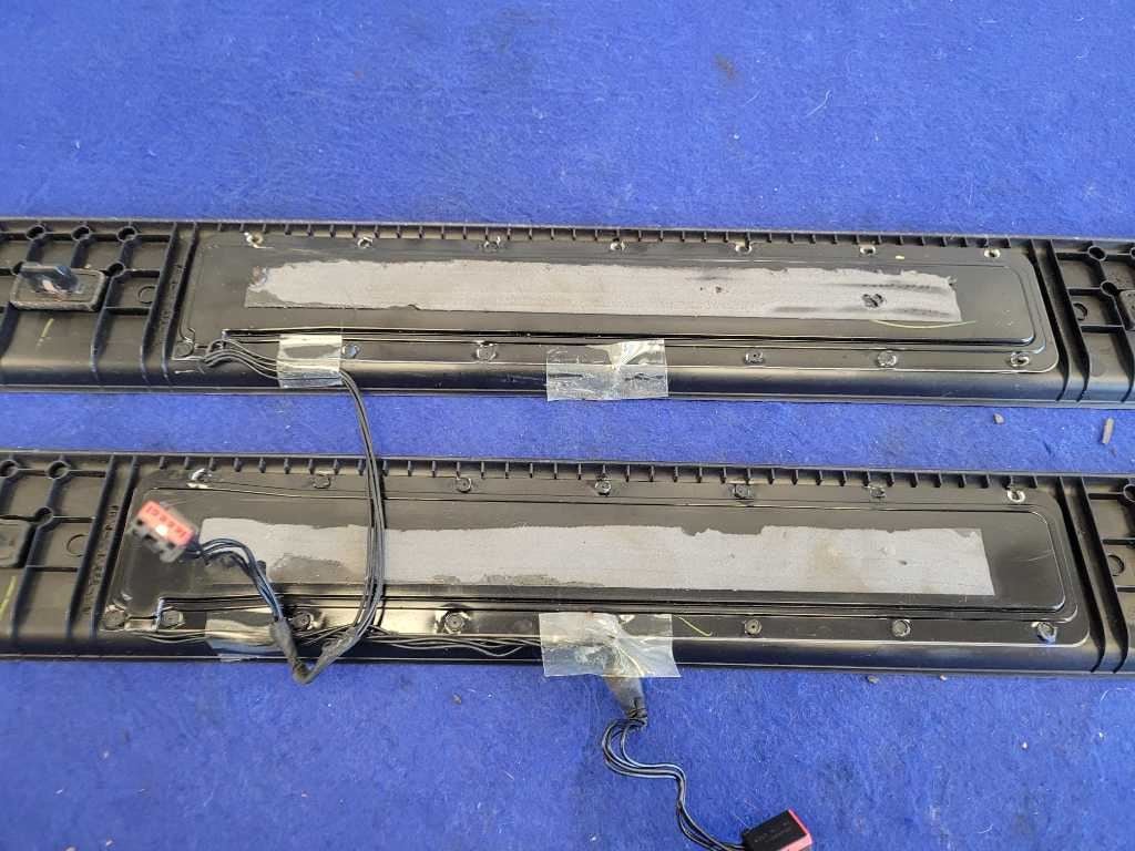 2015 - 2023 Ford Mustang GT S550 Pair Door Sill Plates Scuff Lighted 2778 - The Parts Farm