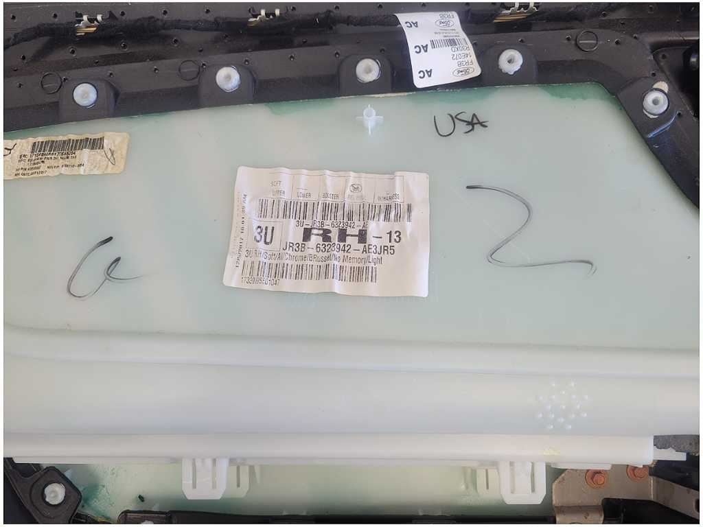 2015 - 2023 Ford Mustang GT S550 Pair Front Coupe Door Panels Brown Stitching 2630 - The Parts Farm