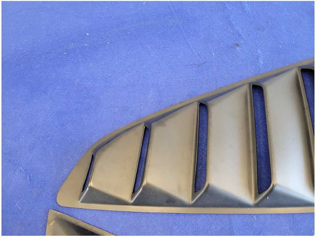 2015 - 2023 Ford Mustang GT S550 Pair Side Quarter Louvers Panel Matte Black 2766 - The Parts Farm