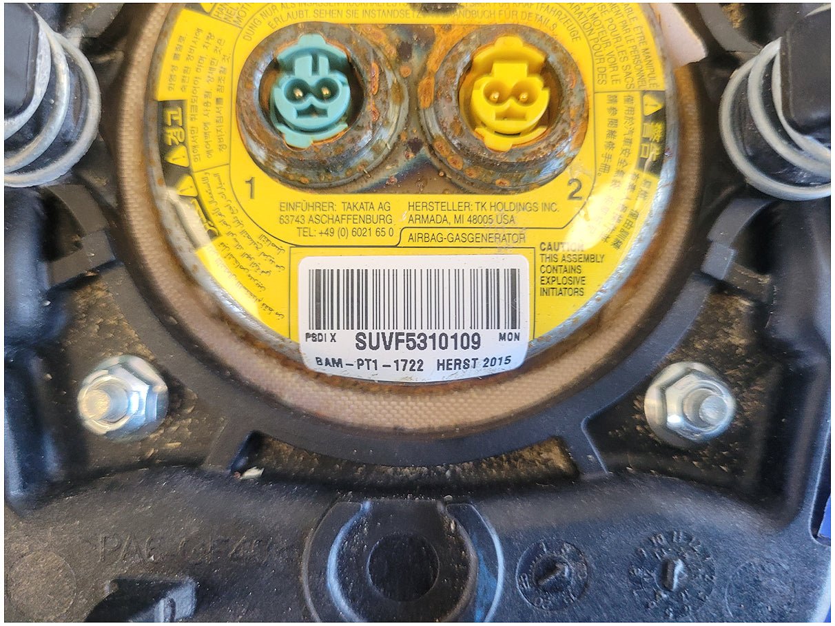 2015 Chevrolet Camaro SS Coupe Air Bag Driver Steering Wheel Dash Left 2736 - The Parts Farm