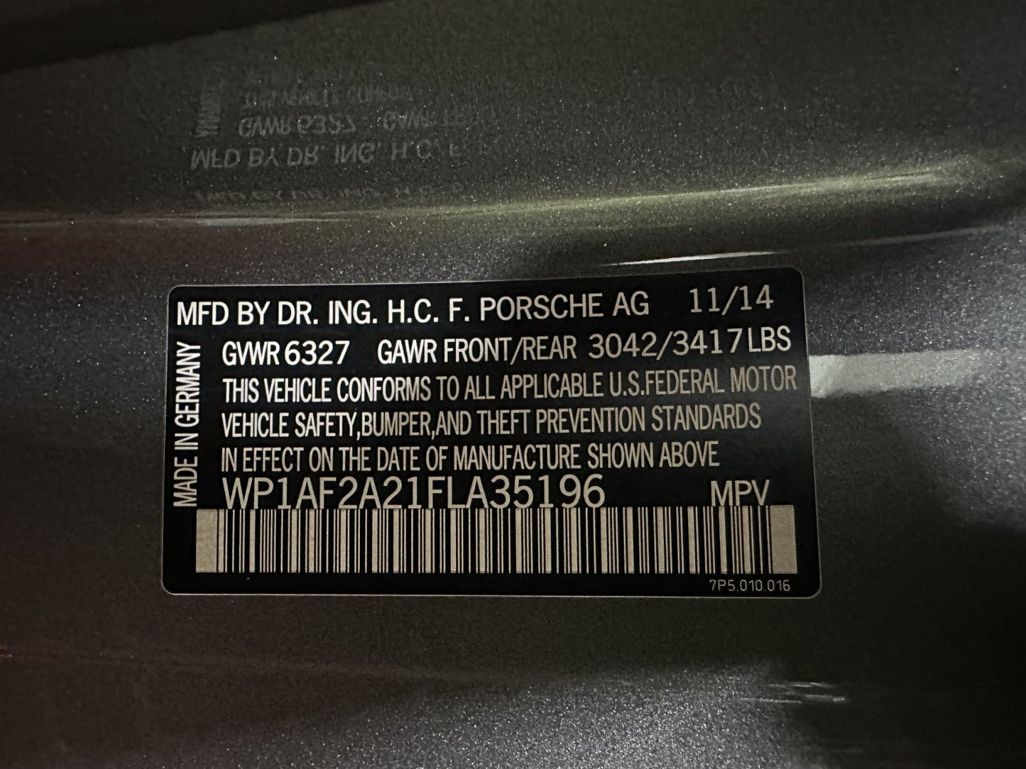 2015 Porsche Cayenne - The Parts Farm