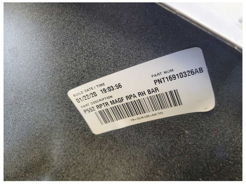 2017 2018 Ford Raptor F150 Right RH Rear Bumper Cap W Sensor Hole Exhaust Arch - The Parts Farm