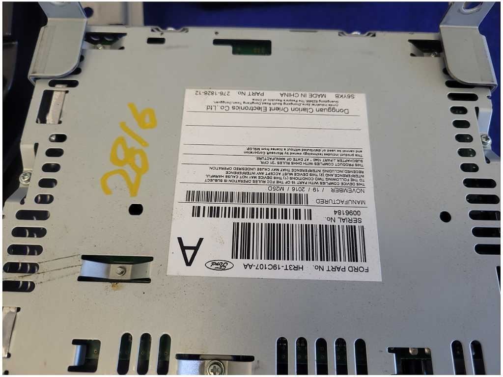 2017 Ford Mustang GT S550 Audio Equipment Radio Control Panel Base 2816 - The Parts Farm