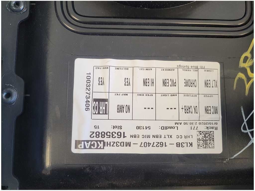 2018 - 2020 Ford F150 Truck Driver Rear Supercrew Black Door Panel Card 2874 - The Parts Farm