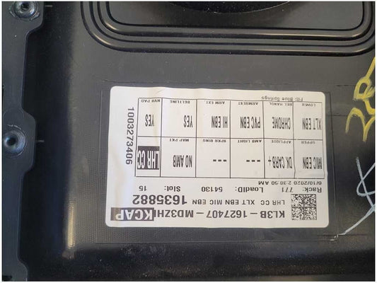 2018-2020 Ford F150 Truck Driver Rear Supercrew Black Door Panel Card 2874