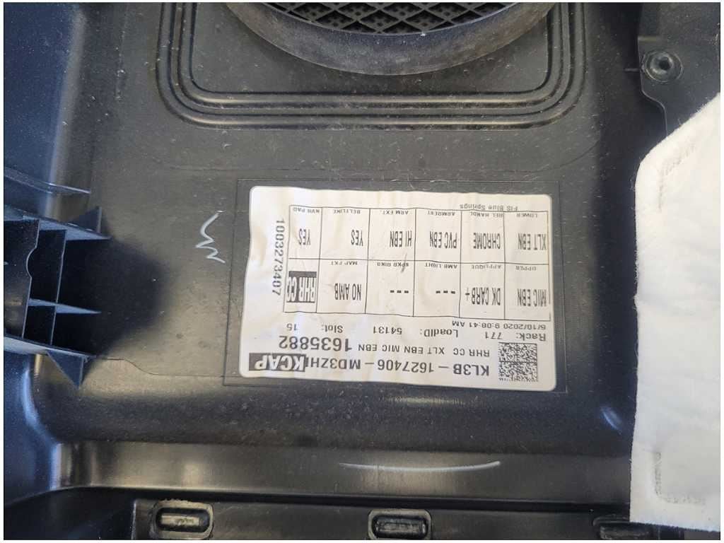 2018 - 2020 Ford F150 Truck Driver Rear Supercrew Door Panel Card Black 2874 - The Parts Farm