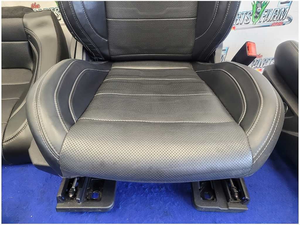 2018-2023 Ford Mustang Convertible Set Leather Seats Panels Console White 2903 - The Parts Farm
