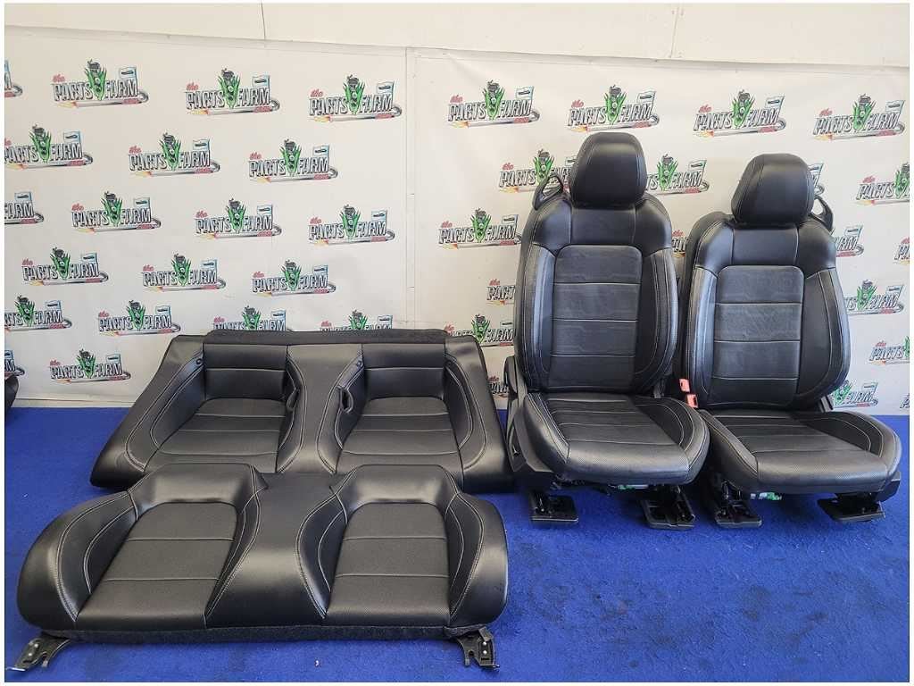 2018-2023 Ford Mustang Convertible Set Leather Seats Panels Console White 2903 - The Parts Farm