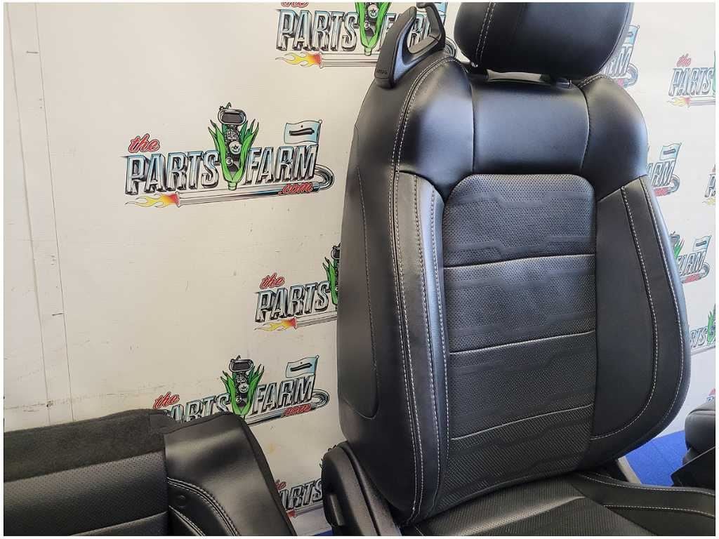2018-2023 Ford Mustang Convertible Set Leather Seats Panels Console White 2903 - The Parts Farm