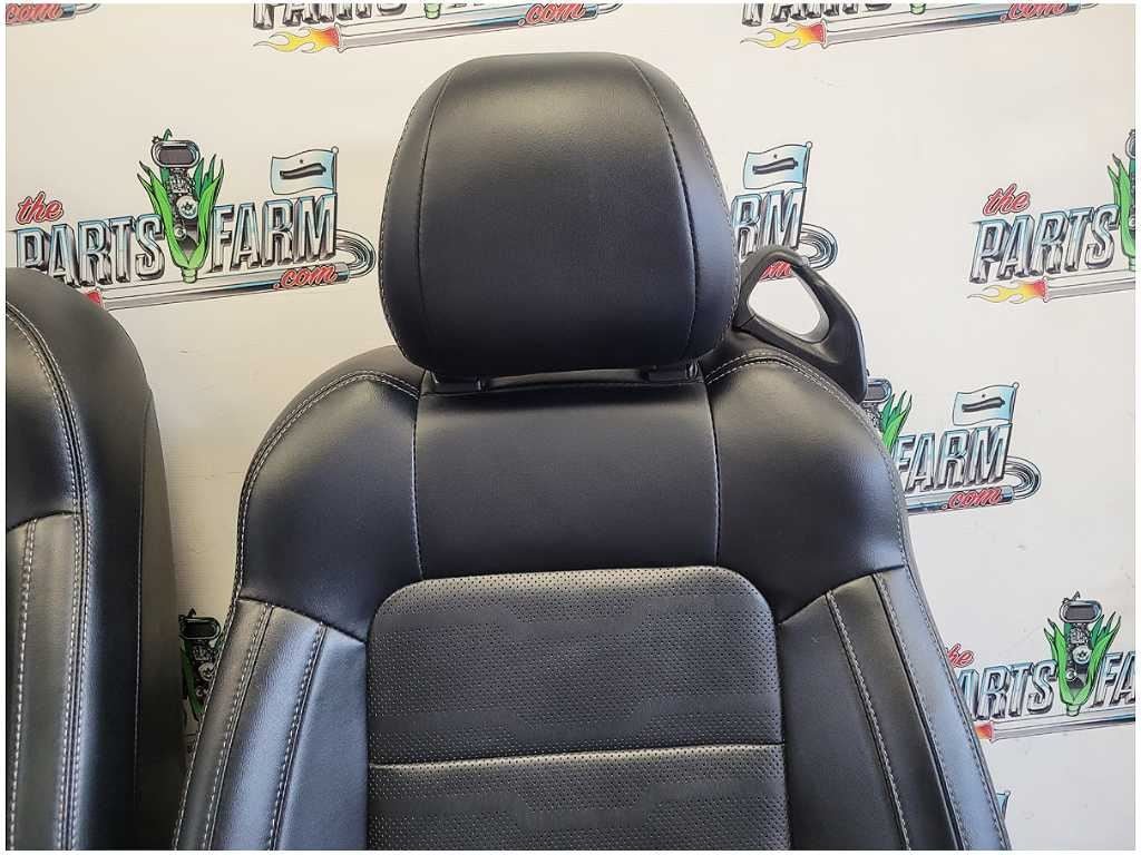 2018-2023 Ford Mustang Convertible Set Leather Seats Panels Console White 2903 - The Parts Farm