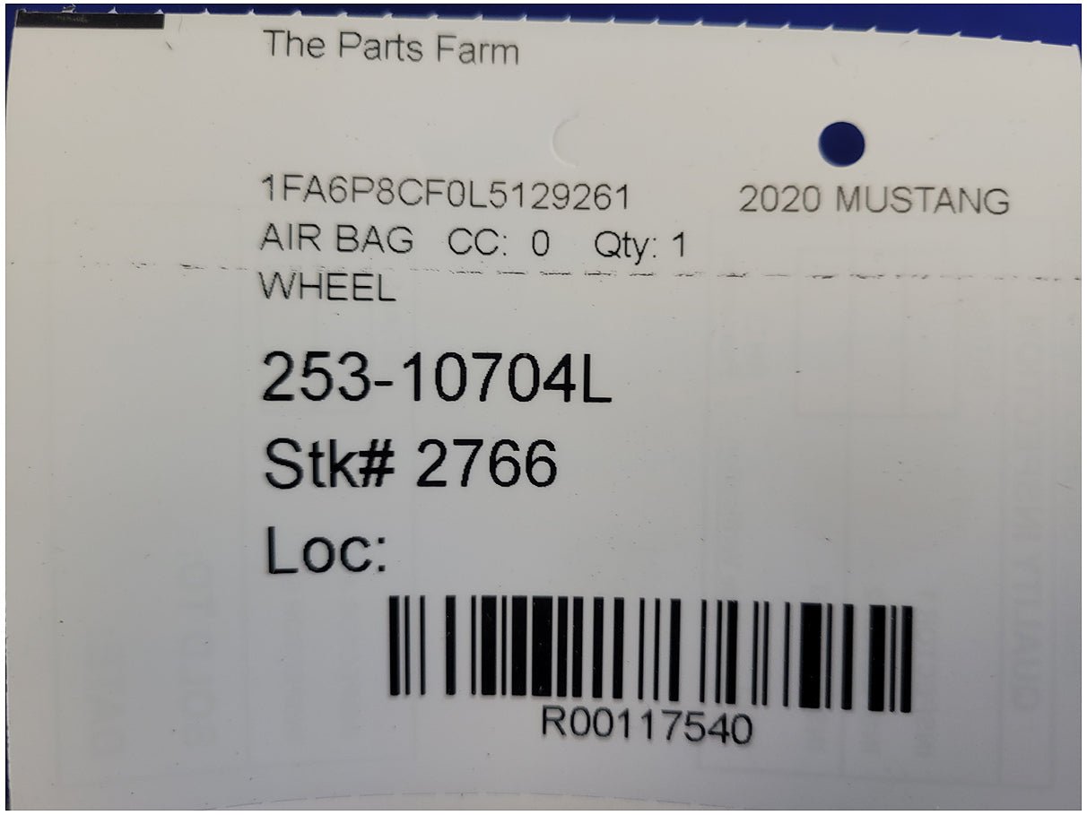 2018 - 2023 Ford Mustang GT S550 Driver Air Bag Steering Wheel Left Dash 2766 - The Parts Farm