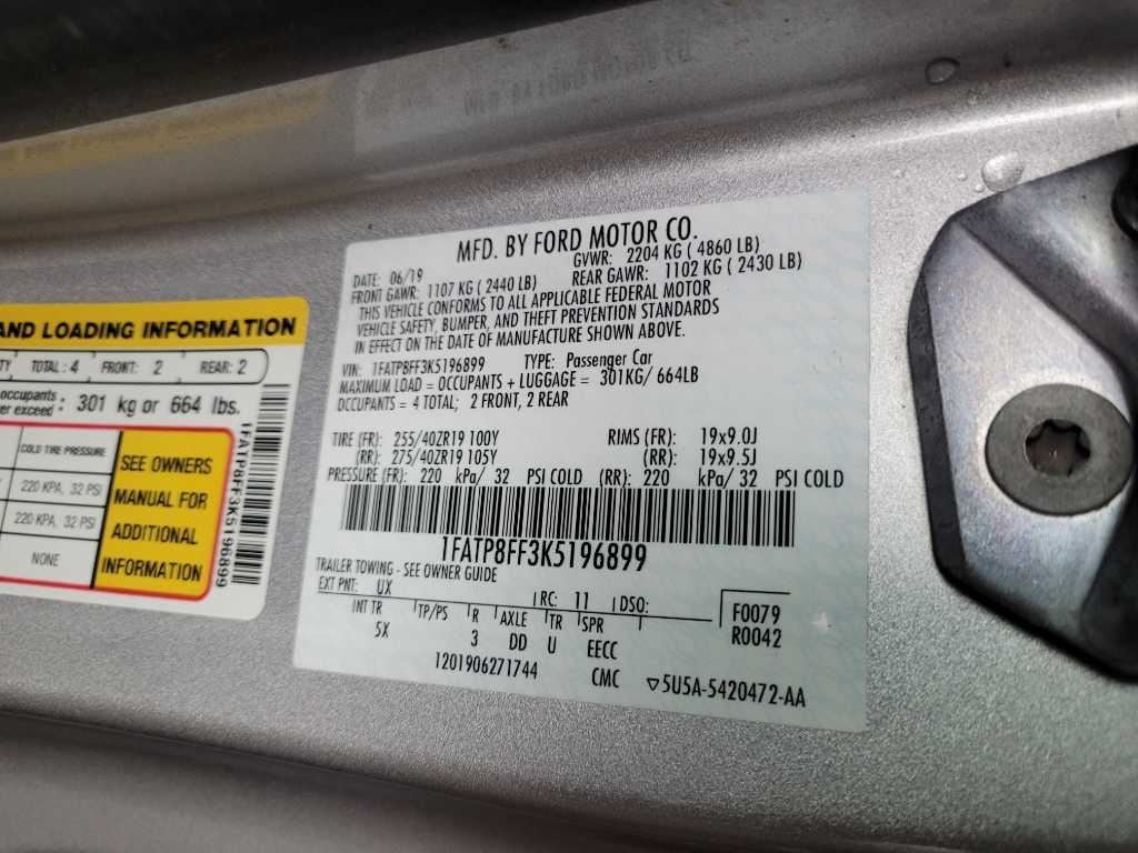 2018-2023 Ford Mustang GT S550 Front Driver Corner Park Light Fog Driving 2888 - The Parts Farm